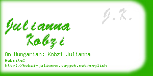 julianna kobzi business card